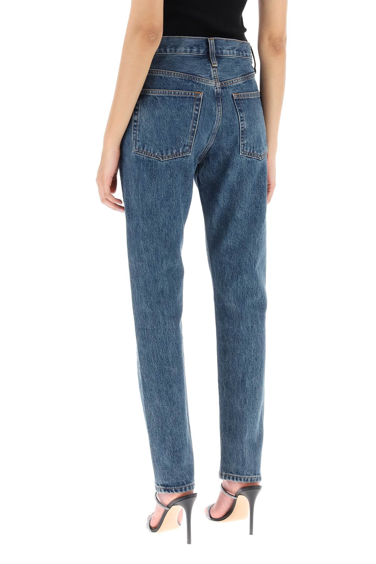 Wardrobe.Nyc Slim Jeans With Acid Wash   Blue