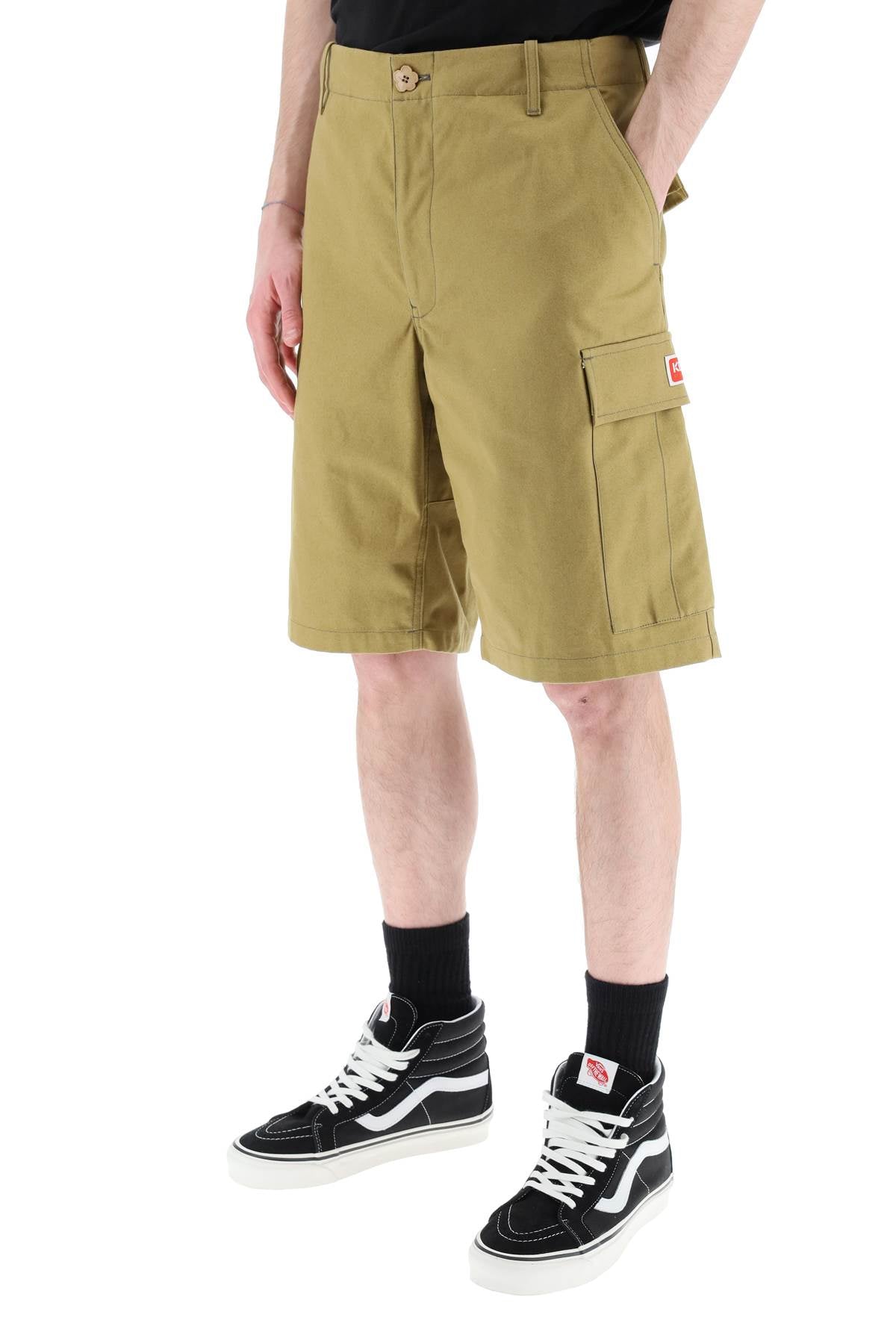 Kenzo Cargo Shorts   Khaki