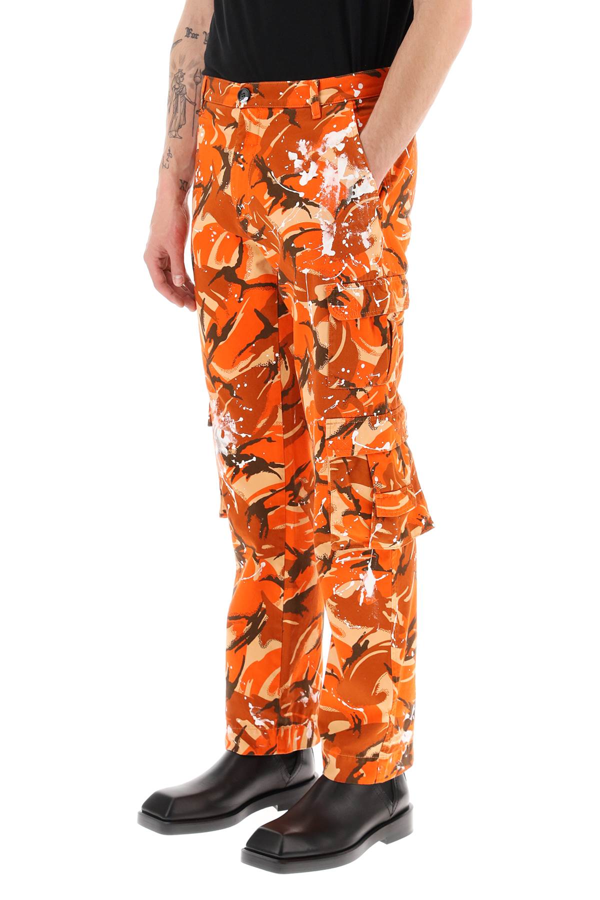 Martine Rose Camouflage Cargo Pants   Orange