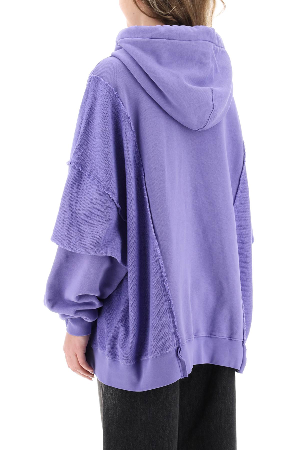 Khrisjoy Oversized Hooded Sweatshirt   Purple