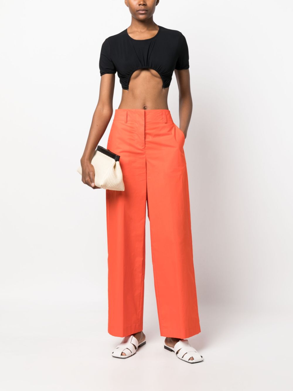 Erika Cavallini Semi Couture Trousers Red