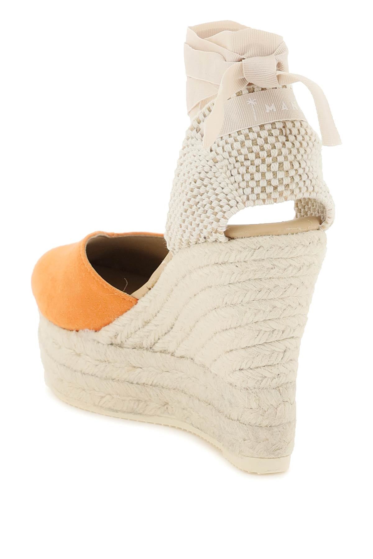 Manebi Wedge Espadrilles   Orange