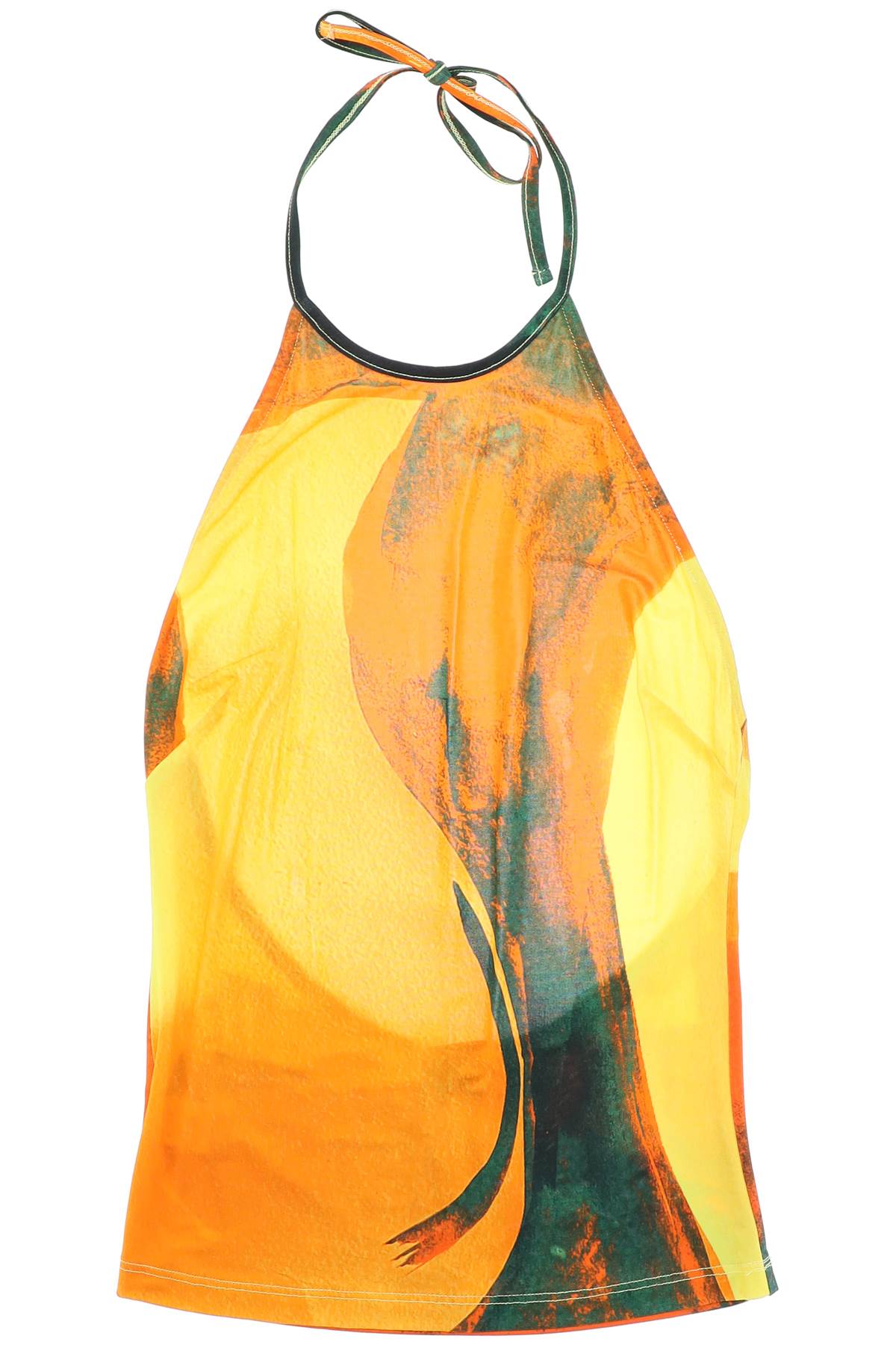 Louisa Ballou 'Halter' Top   Orange