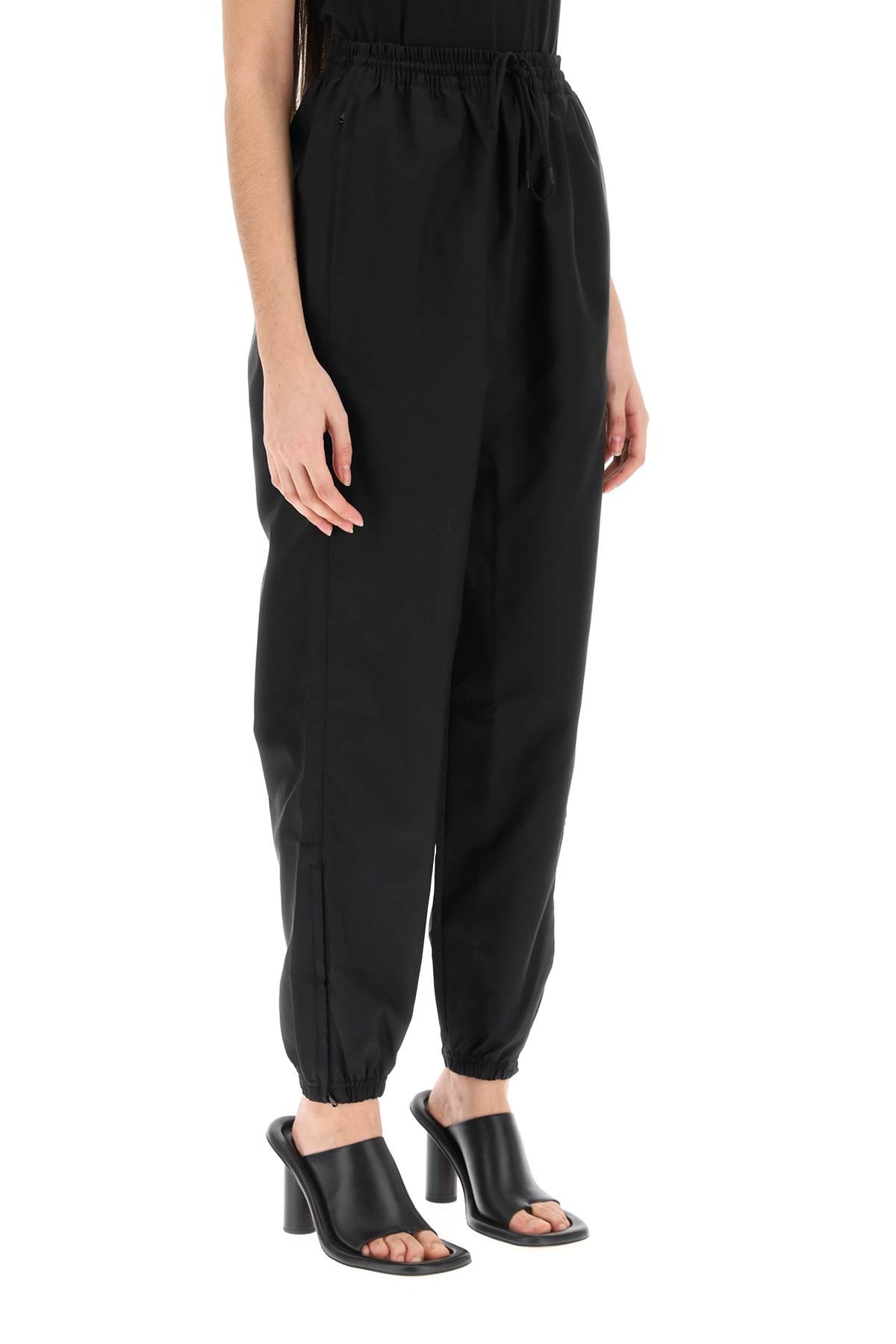 Wardrobe.Nyc High Waisted Nylon Pants   Black