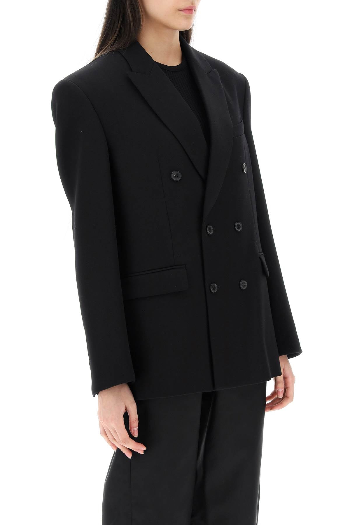 Wardrobe.Nyc Double Breasted Blazer   Black