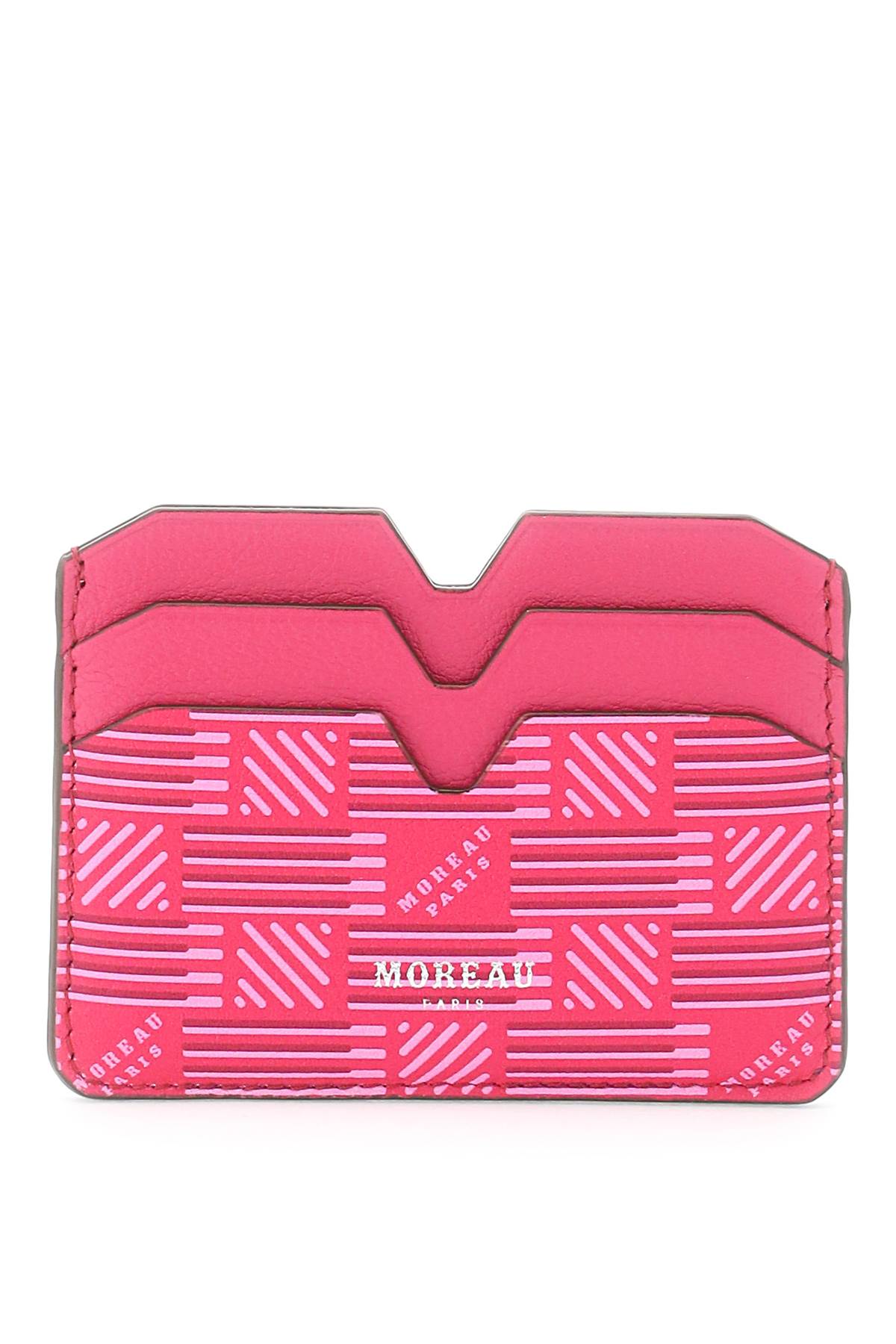 Moreau Paris 4c Leather Card Holder   Fuchsia