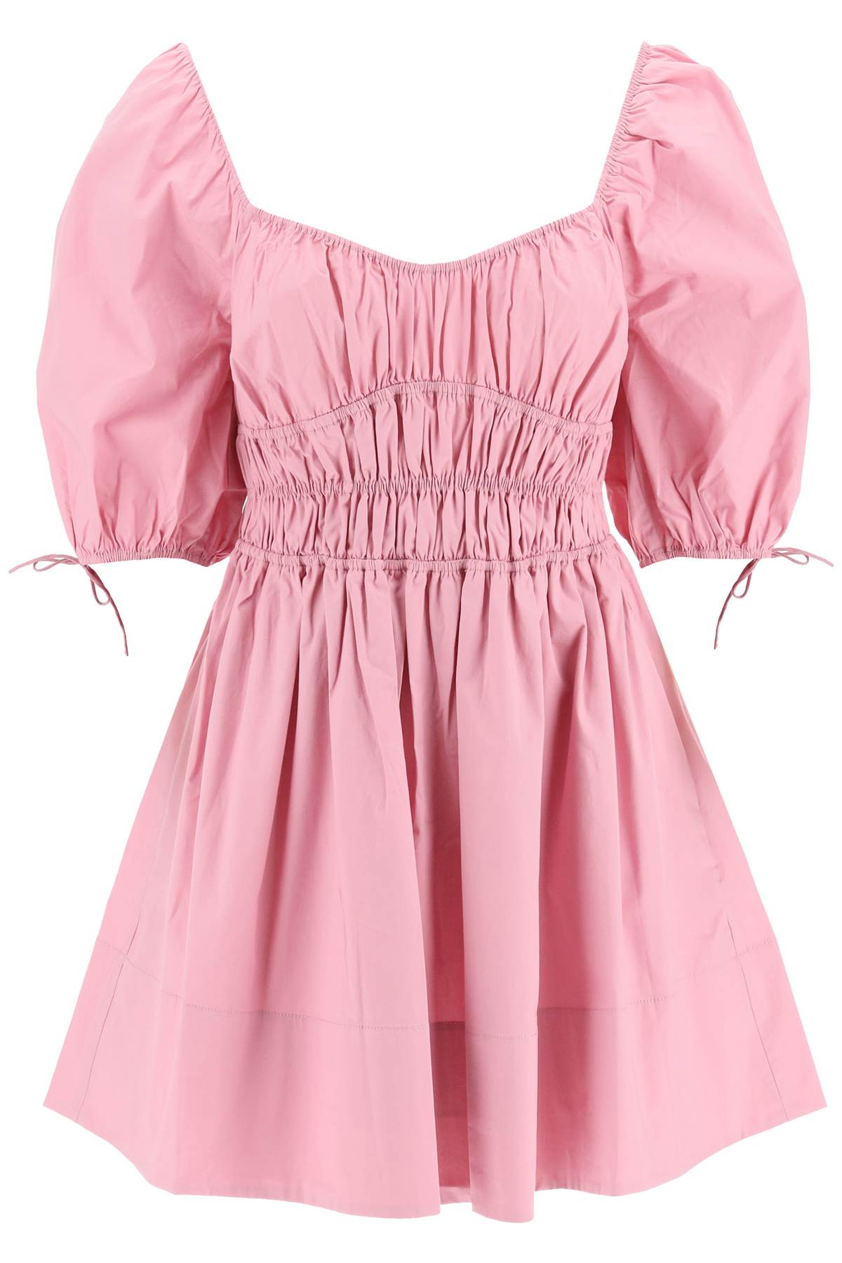 Staud 'Faye' Mini Cotton Dress   Pink