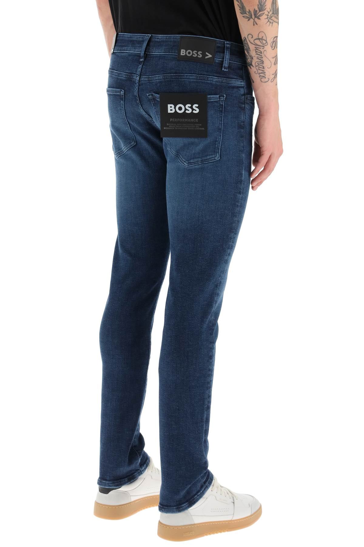 Boss Delaware Slim Fit Jeans   Blue