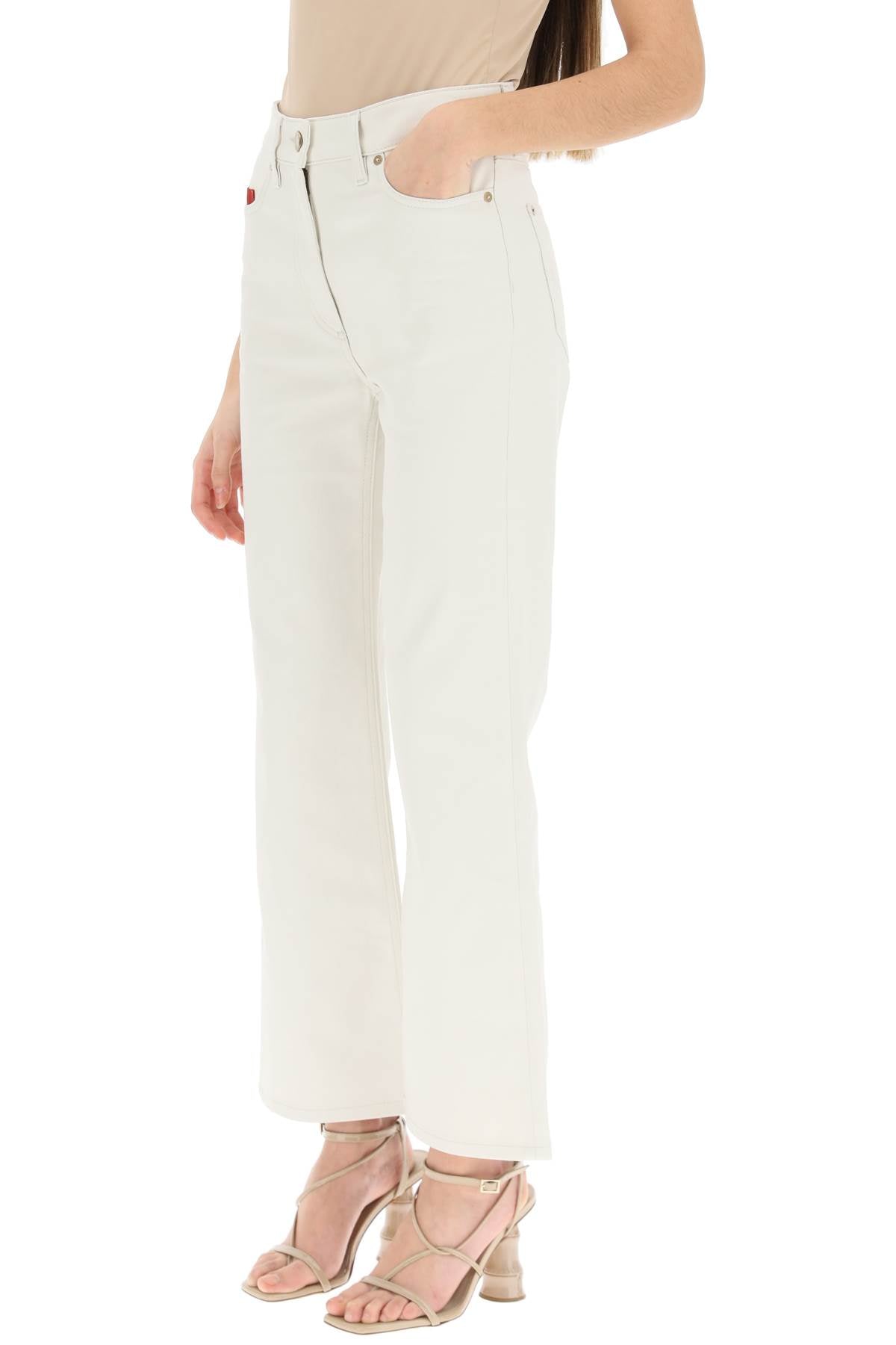 Agnona Cotton Cashmere Jeans   Beige