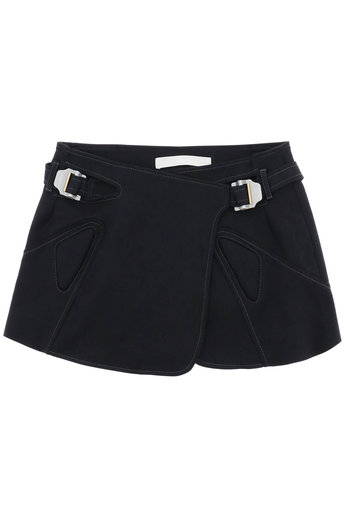 Dion Lee Wrap Miniskirt   Black