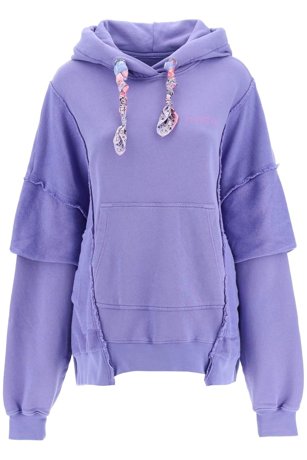 Khrisjoy Oversized Hooded Sweatshirt   Purple