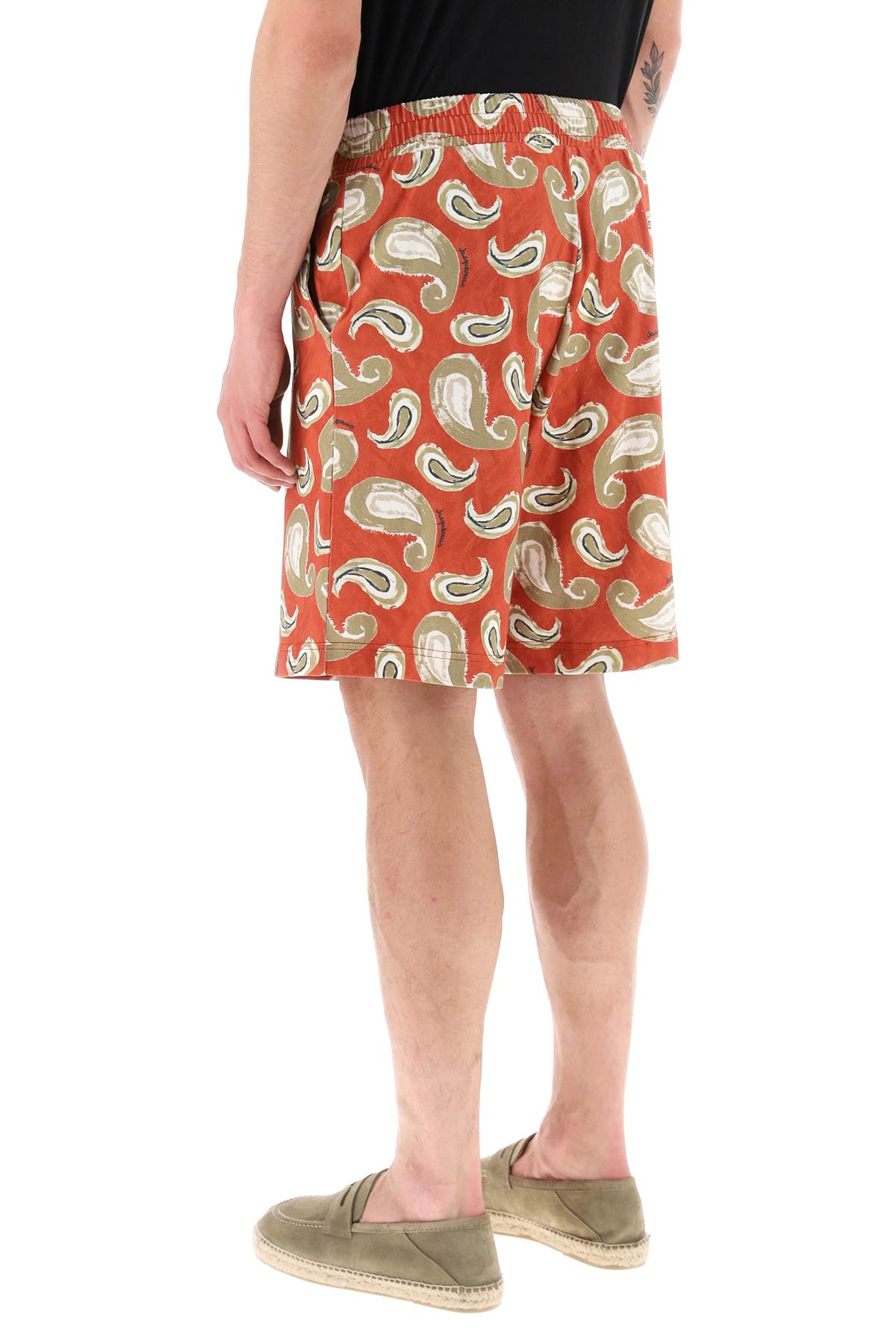 Jacquemus 'Le Short Pingo' Printed Shorts   Orange