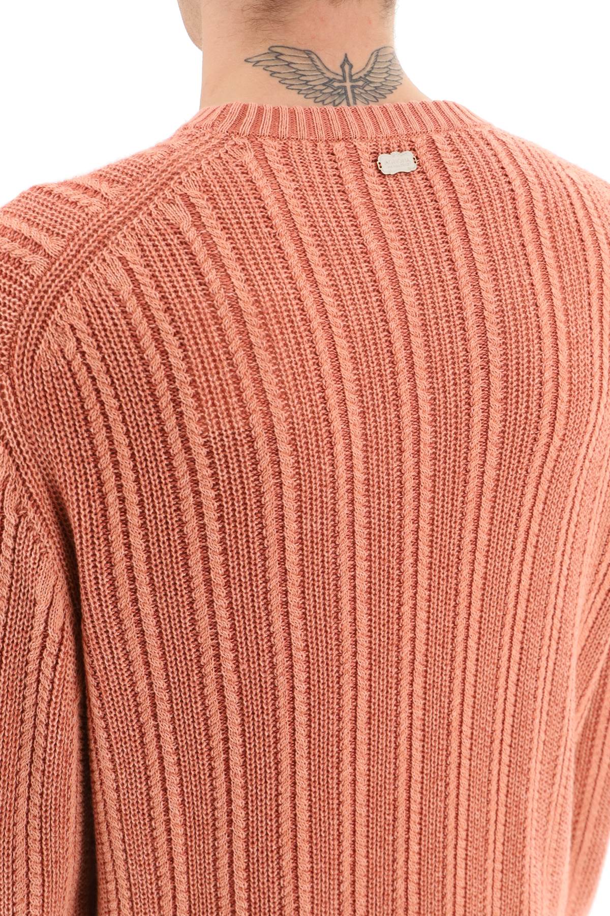 Agnona Cashmere*** Silk And Cotton Sweater   Pink