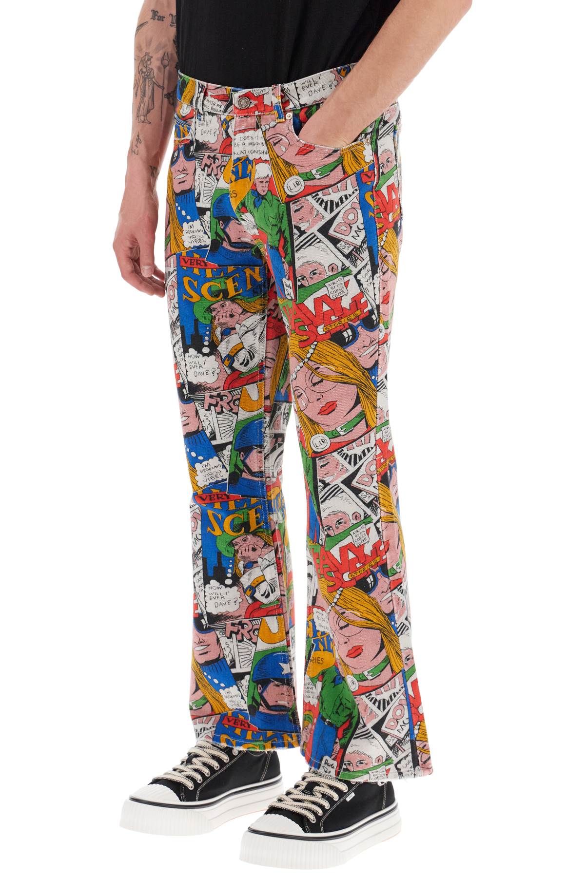 Erl Comic Jeans   Multicolor