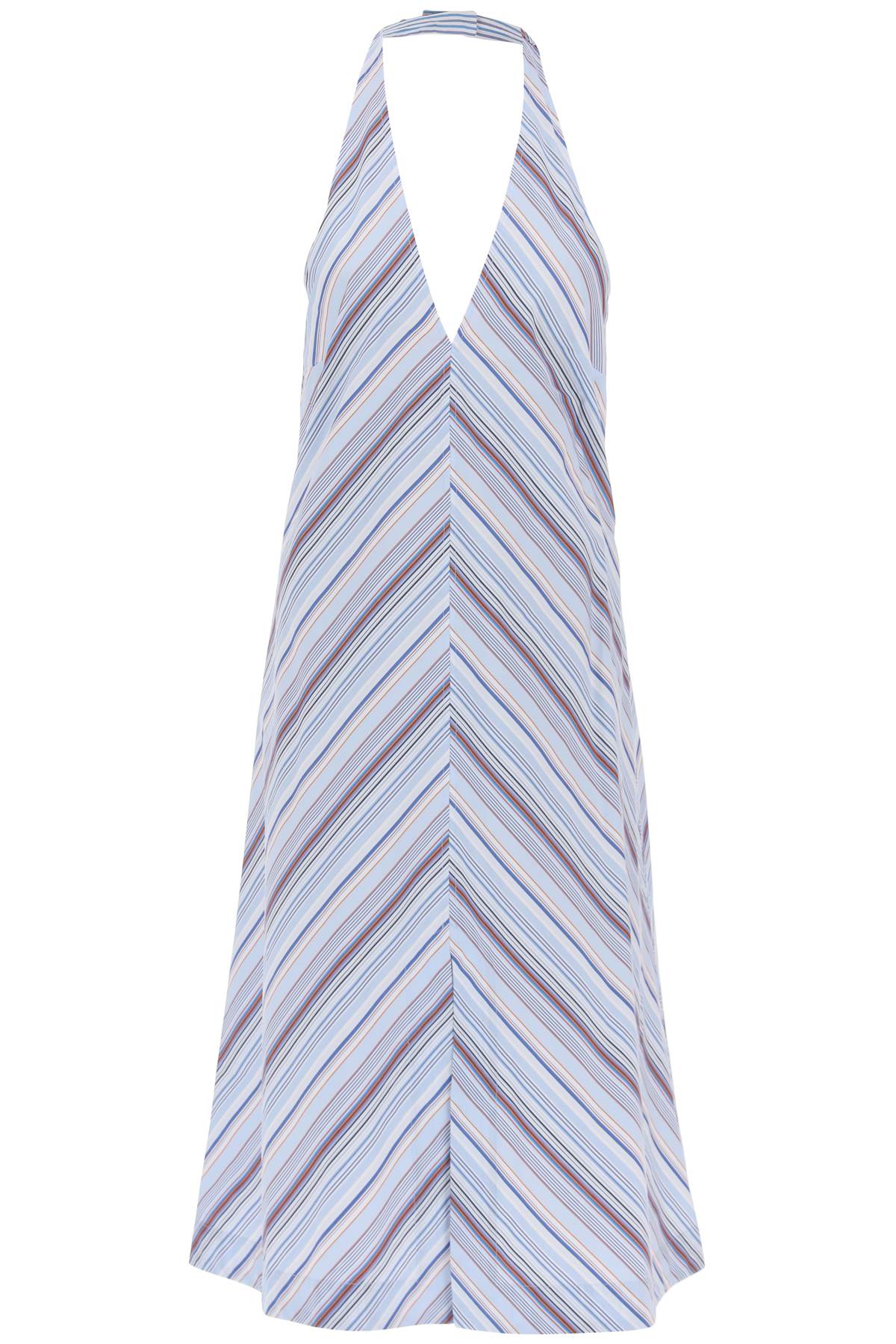 Saks potts 'agnes' striped halterneck midi dress