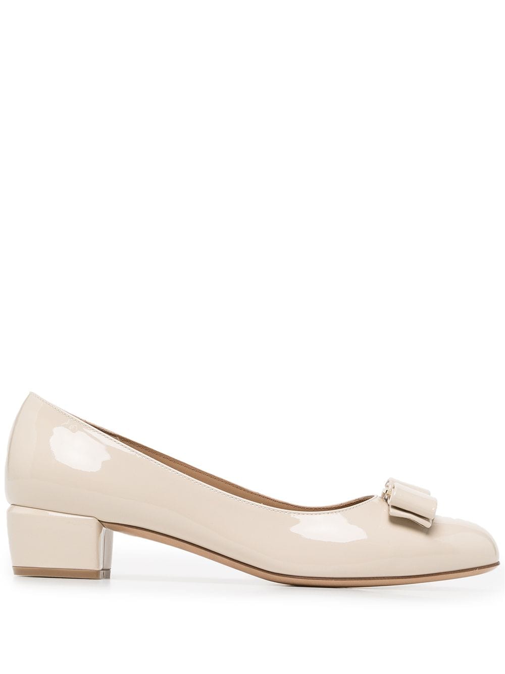 Ferragamo With Heel White