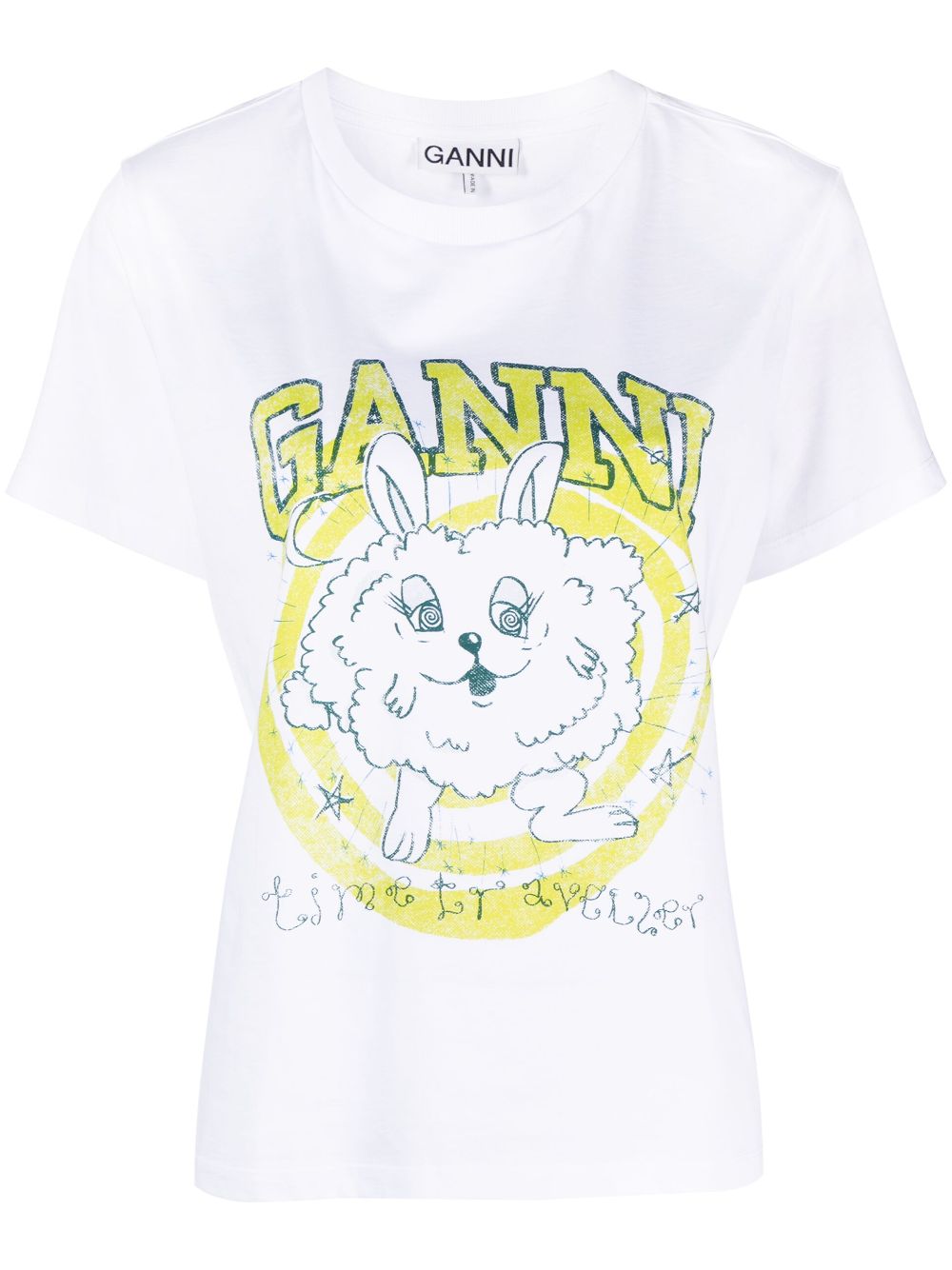 GANNI T-shirts and Polos White