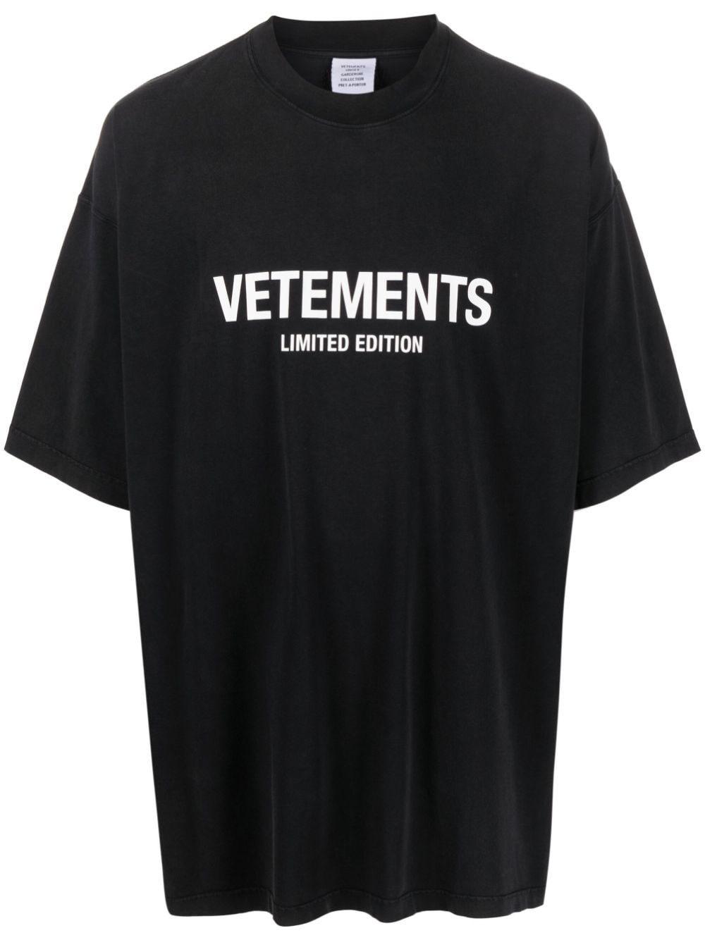 Vetements T-shirts and Polos Black