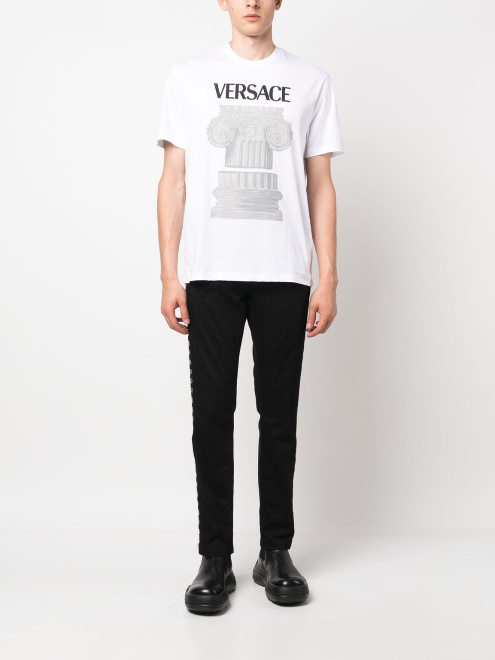 Versace T-shirts and Polos White