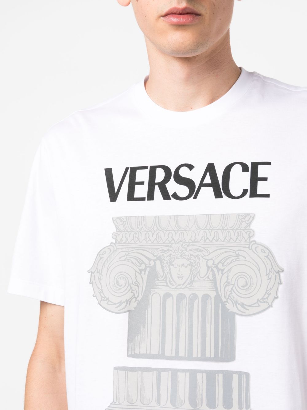 Versace T-shirts and Polos White