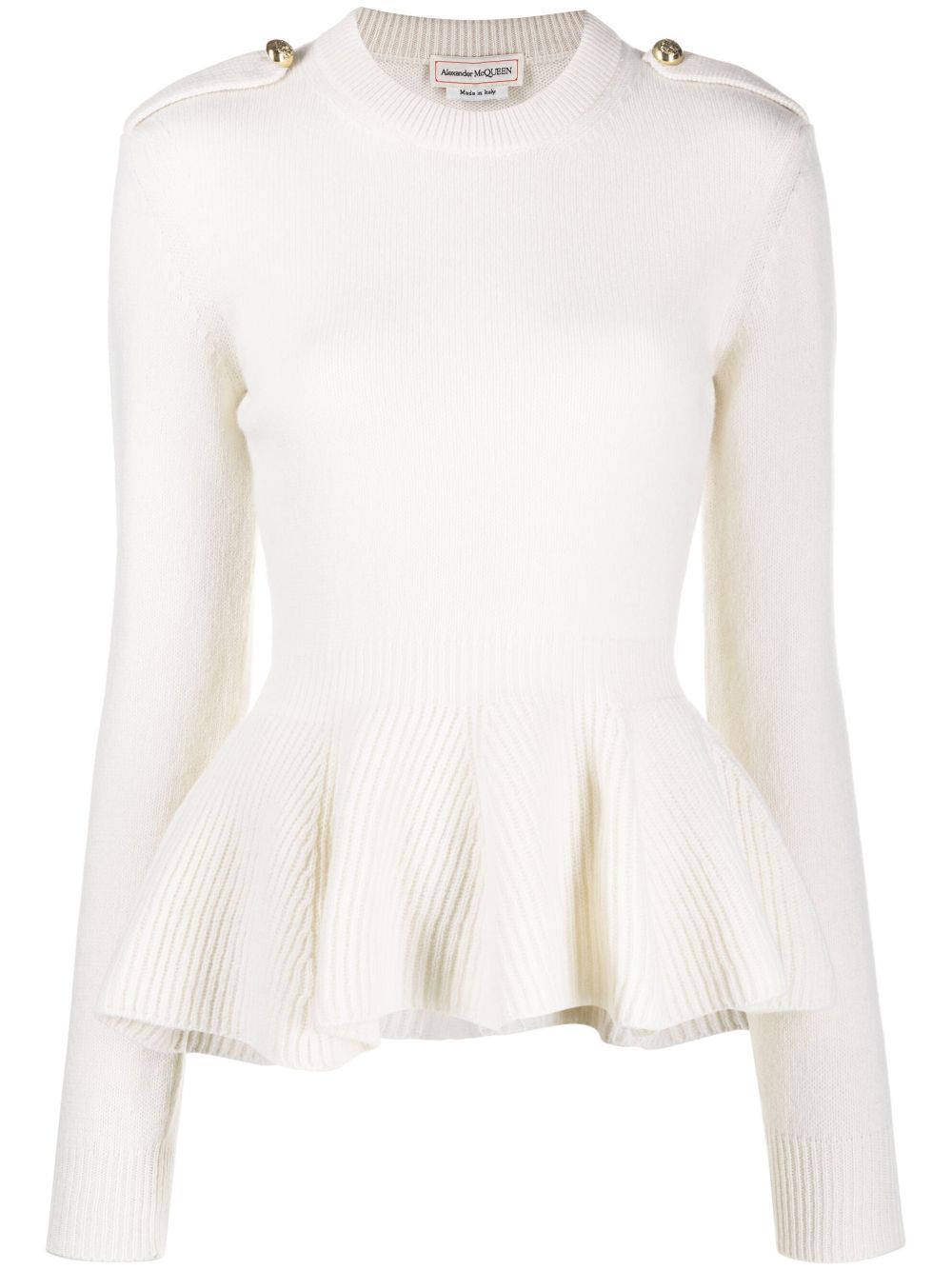 Alexander McQueen Sweaters White