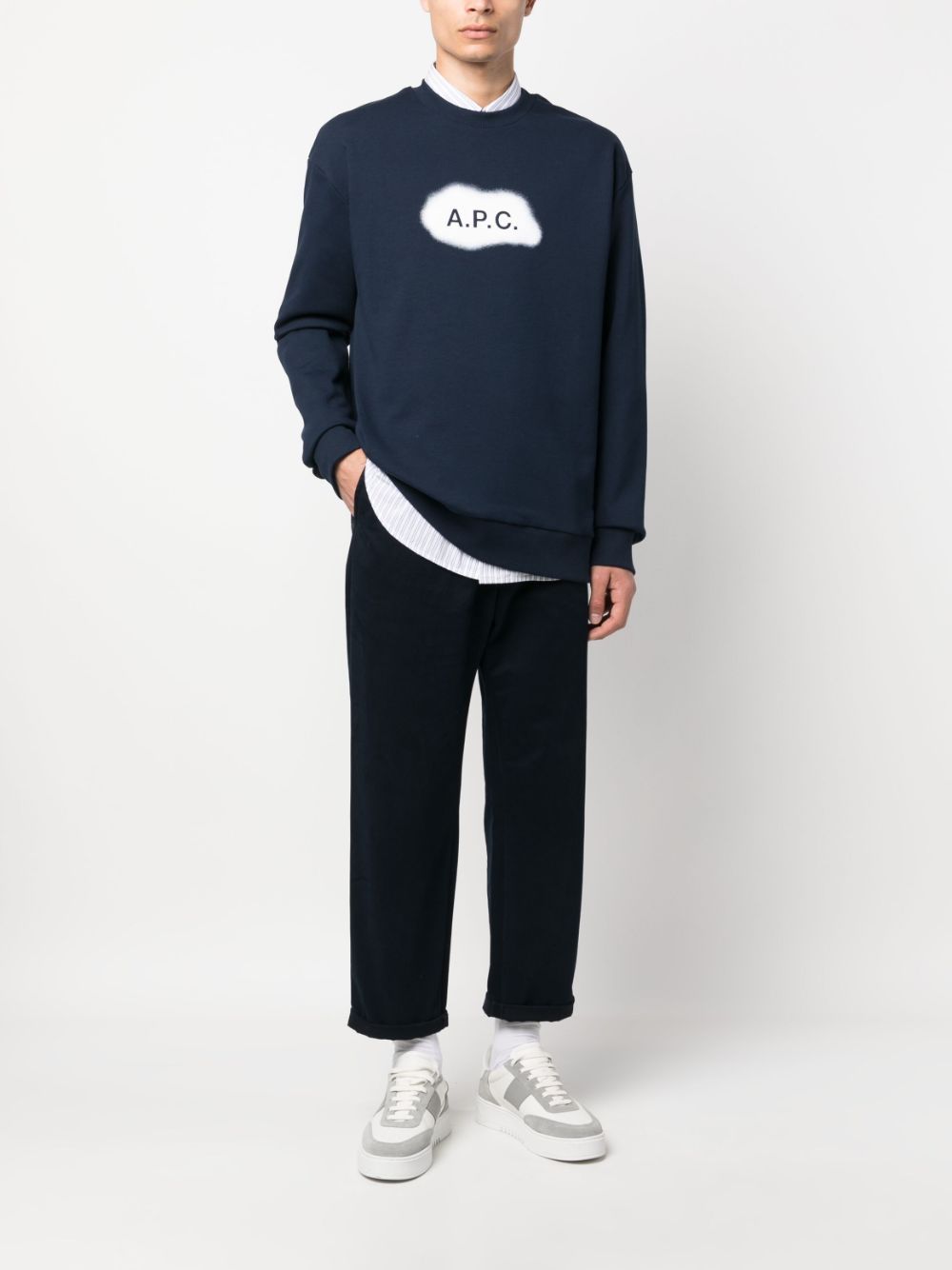 A.P.C. Sweaters Blue