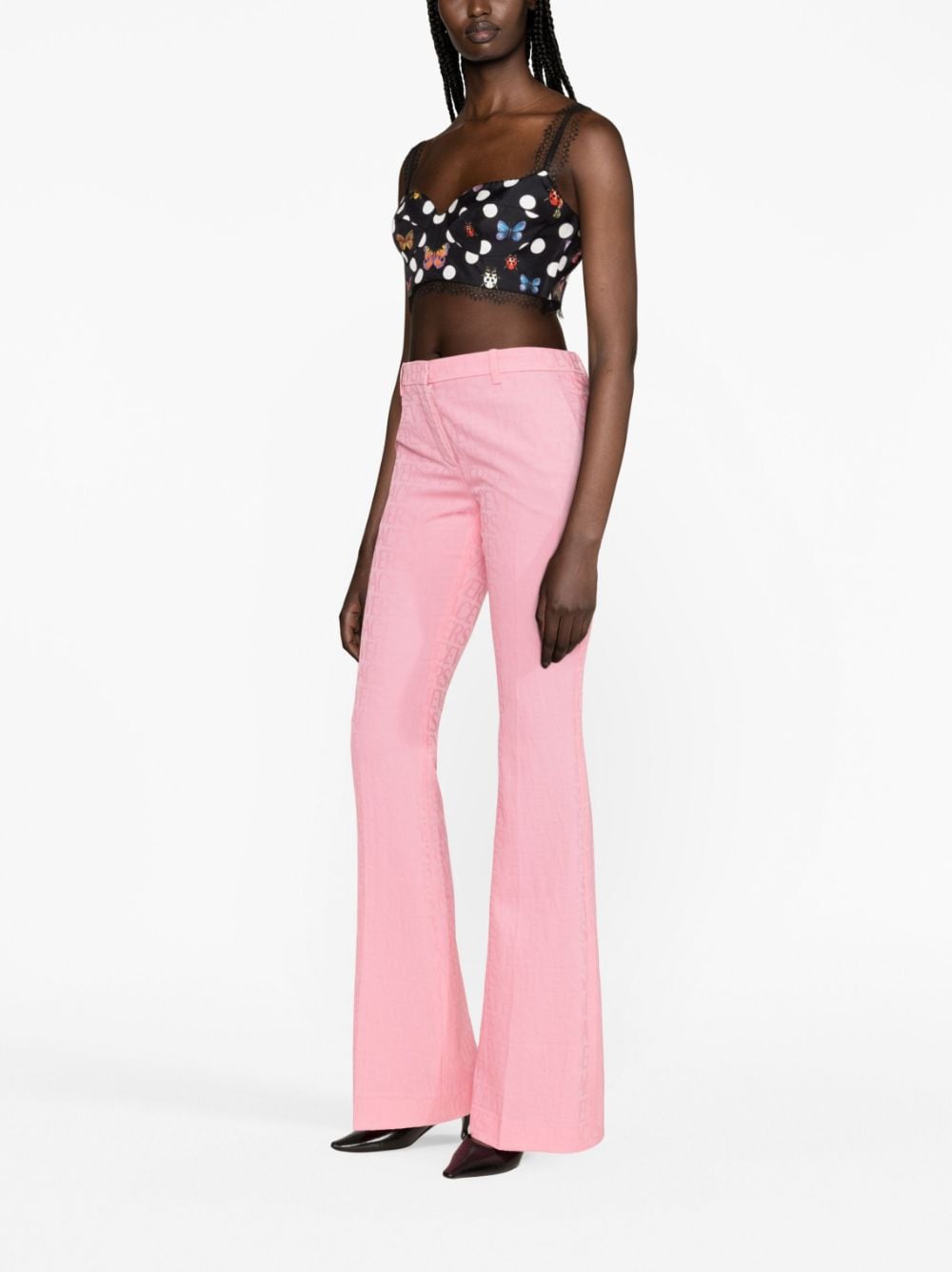 VERSACE LA VACANZA Trousers Pink