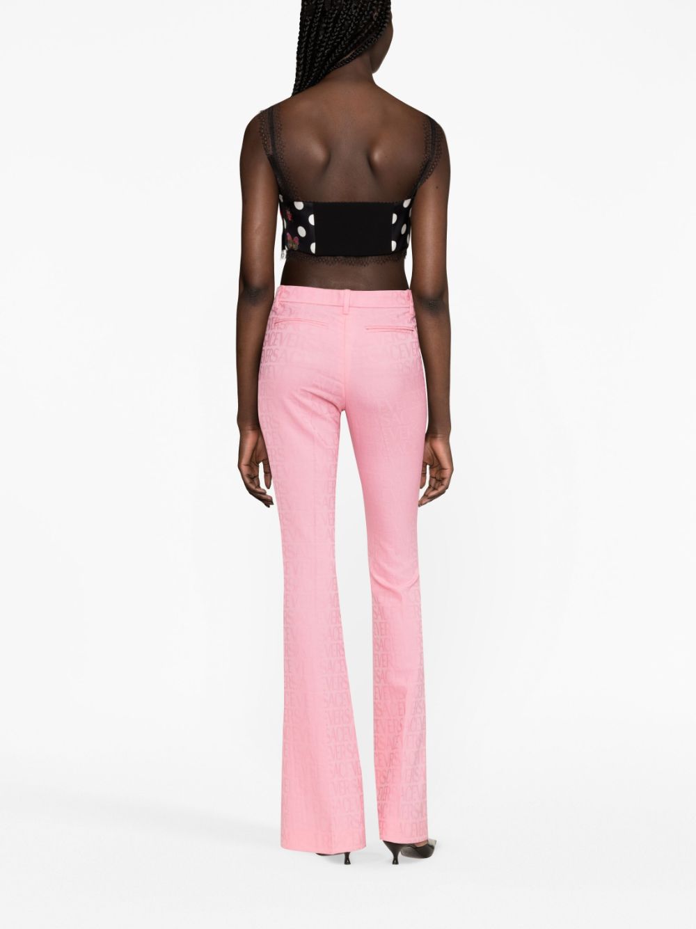 VERSACE LA VACANZA Trousers Pink