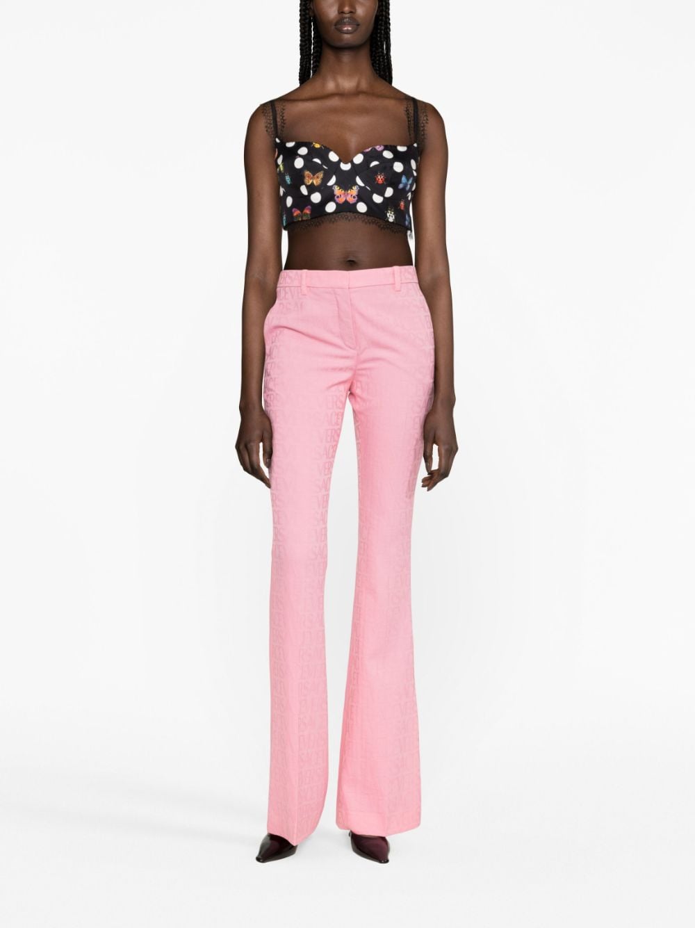 VERSACE LA VACANZA Trousers Pink