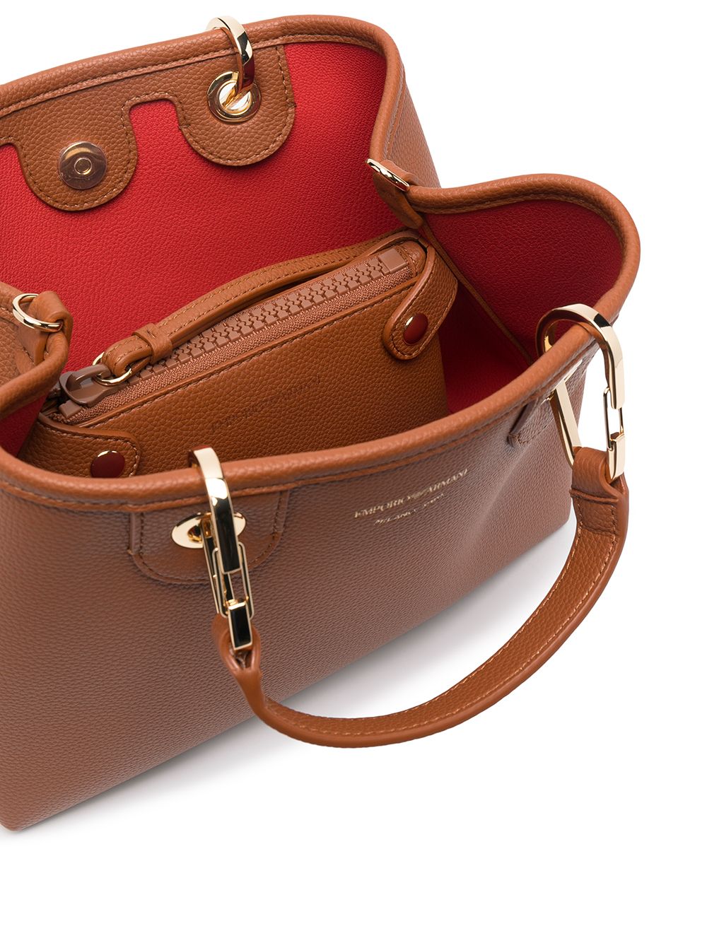 EMPORIO ARMANI CAPSULE PRE Bags.. Leather Brown