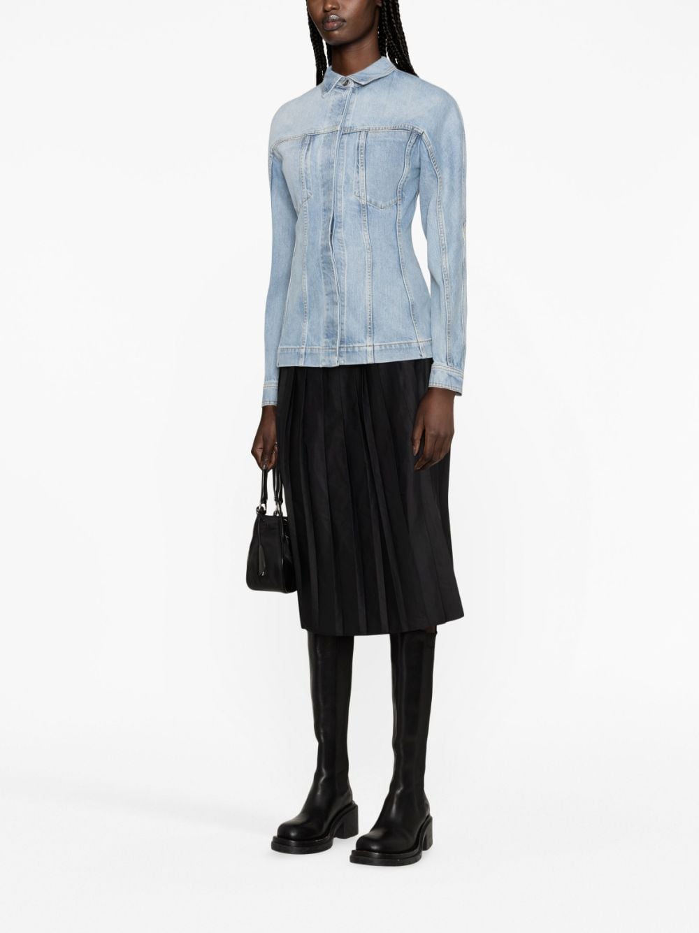 Alaia Coats Clear Blue