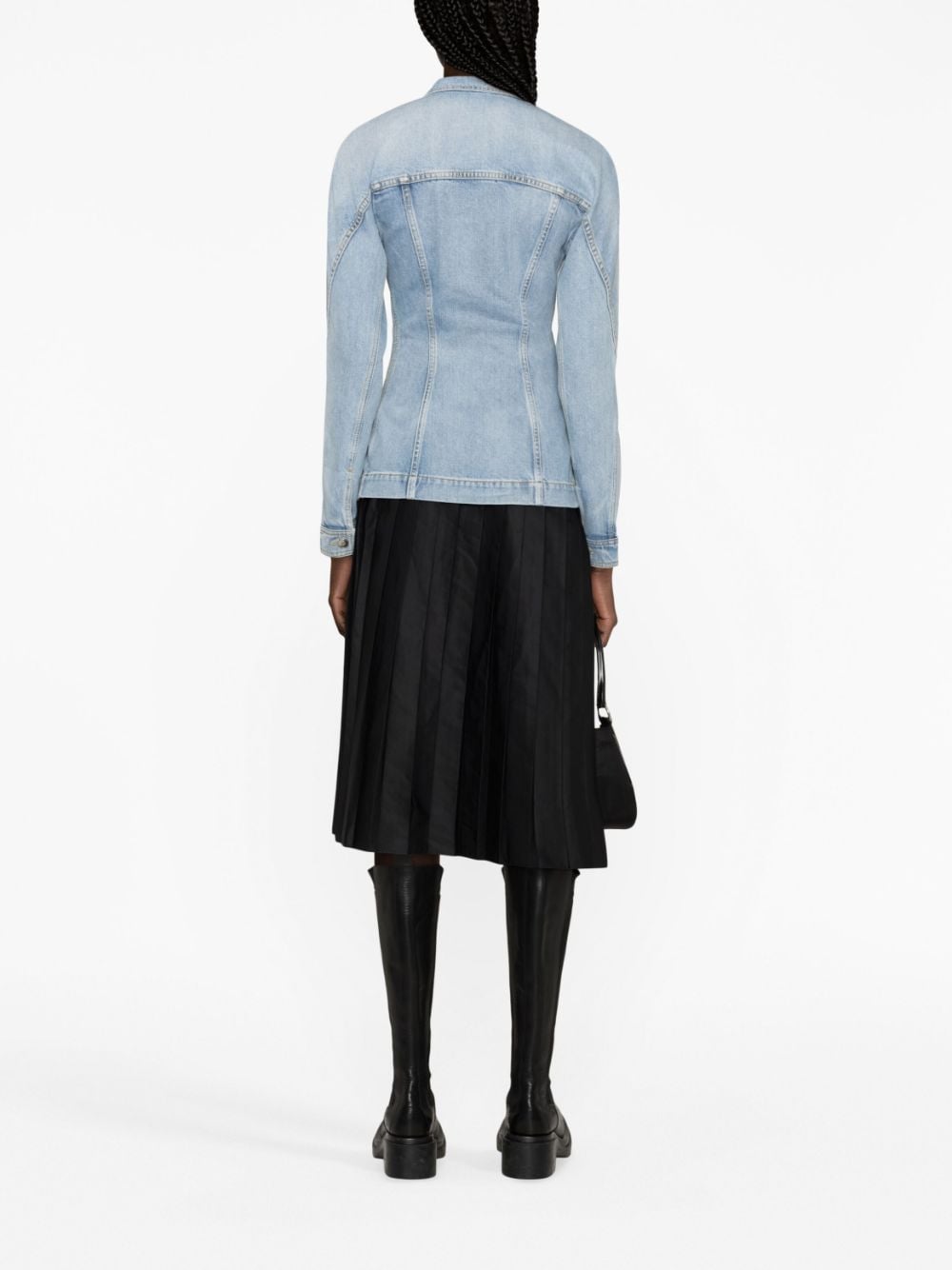 Alaia Coats Clear Blue