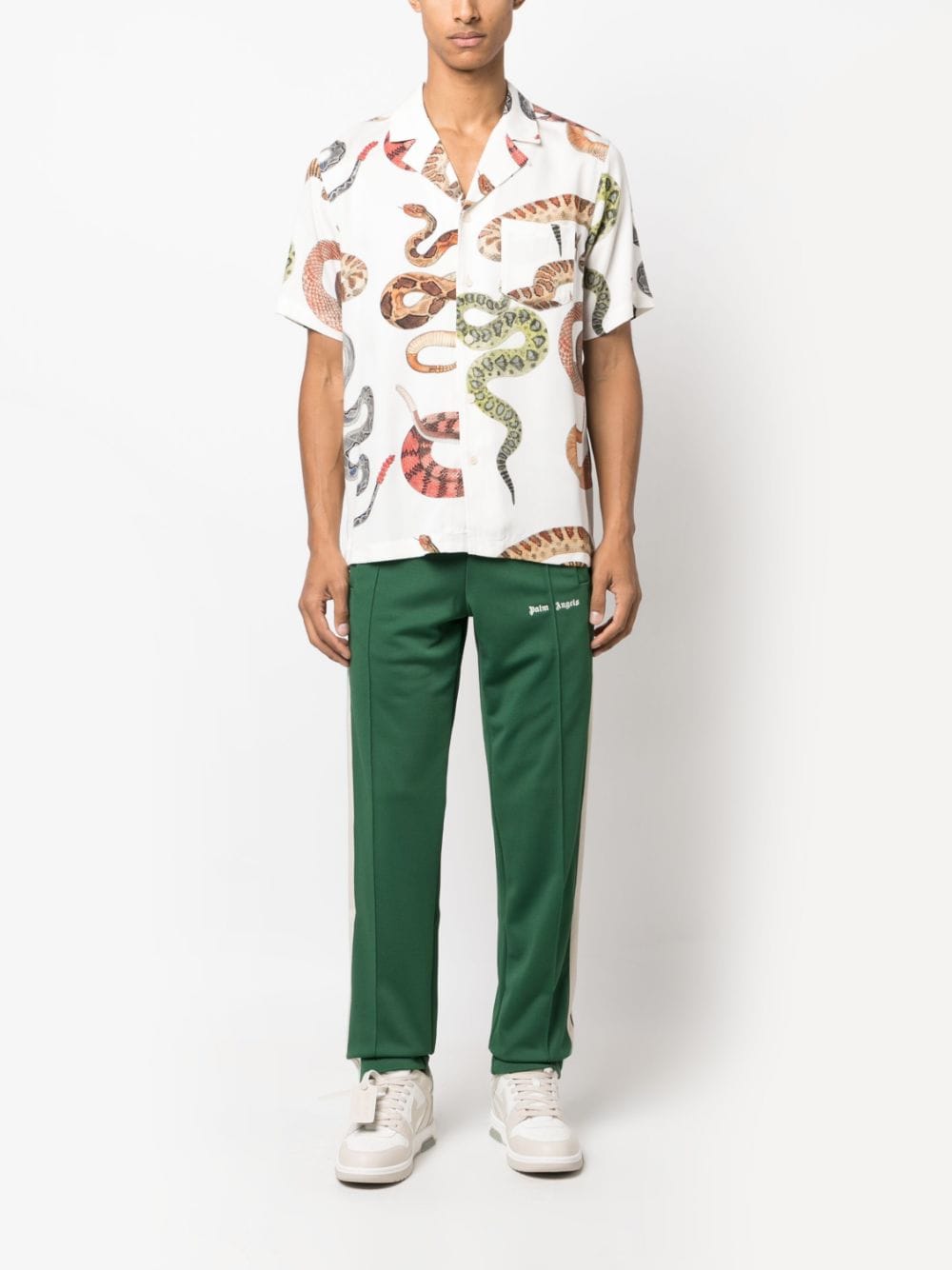 Palm Angels Trousers Green