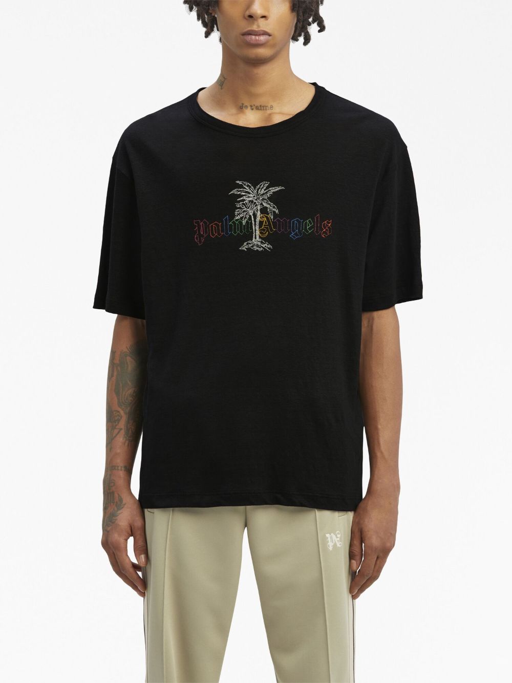 Palm Angels T-shirts and Polos Black