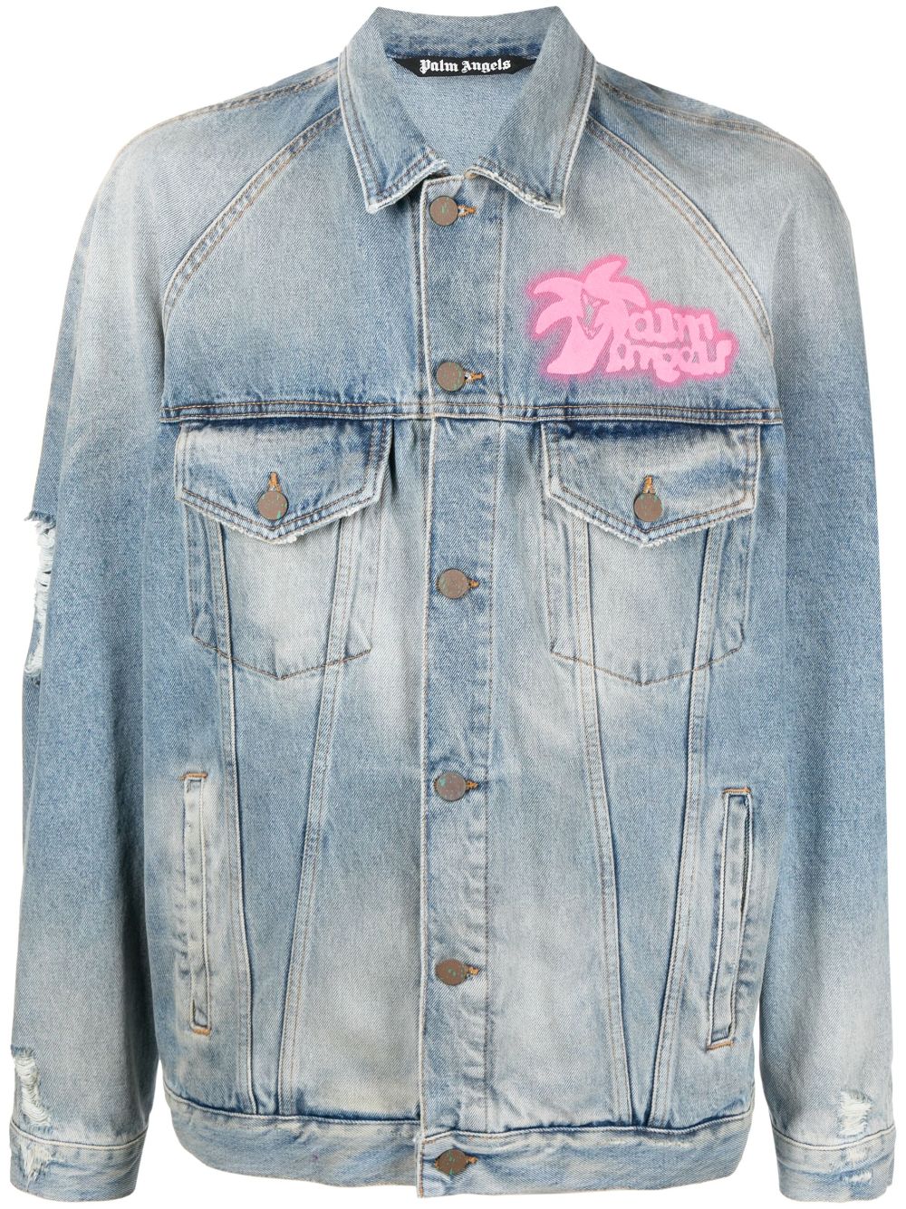 Palm Angels Coats Blue