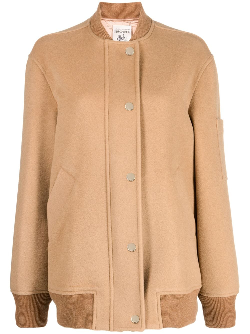 Semicouture Coats Beige