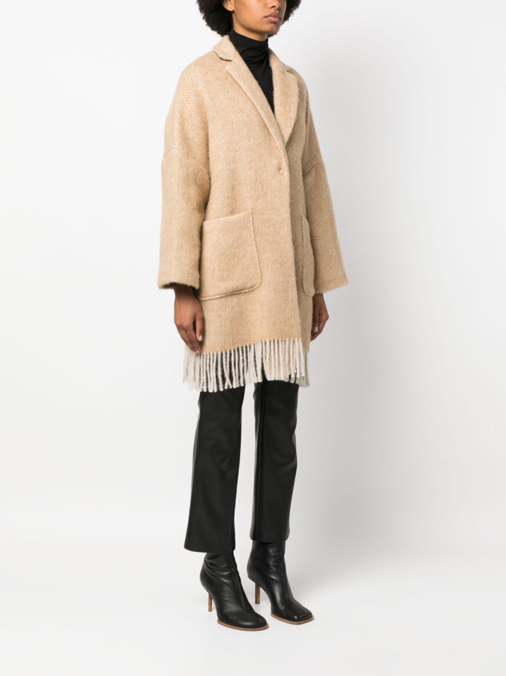 Semicouture Coats Beige