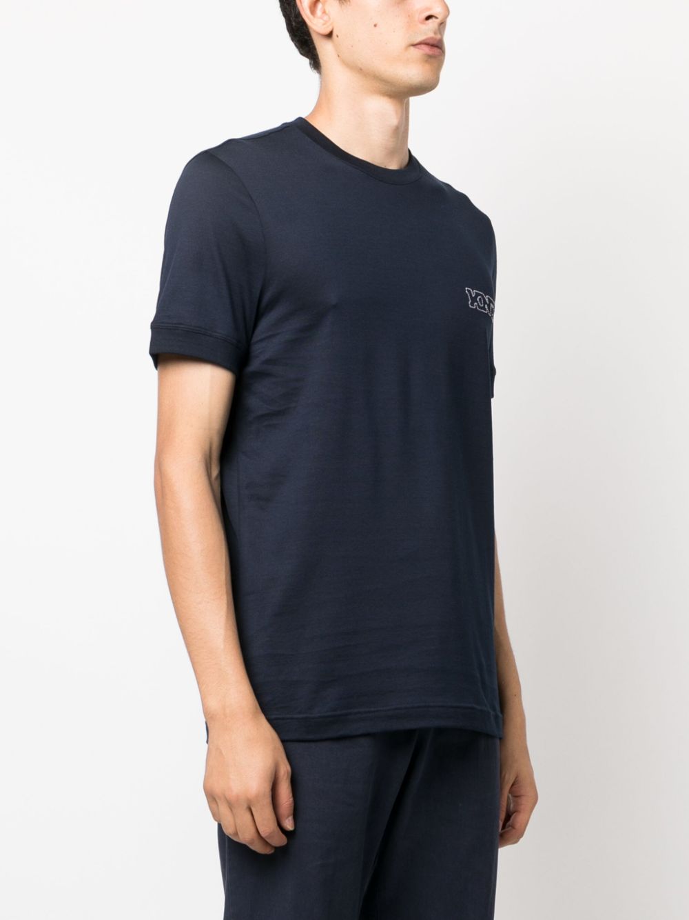 Kiton T-shirts and Polos Blue