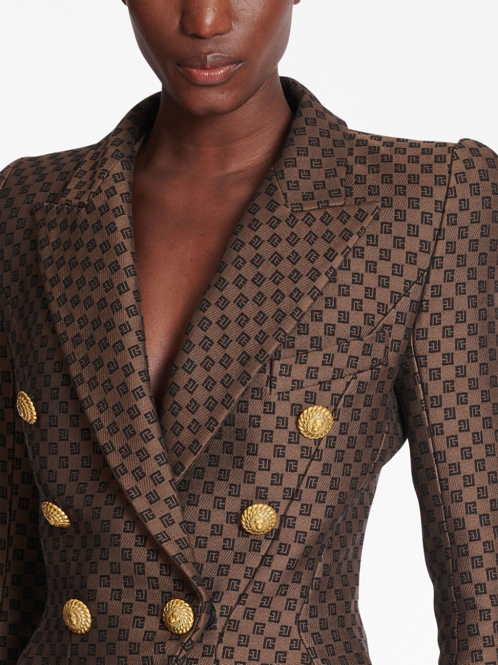 Balmain Jackets Brown