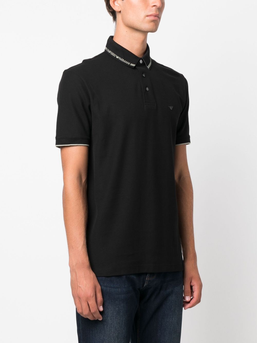 Emporio Armani T-shirts and Polos Black