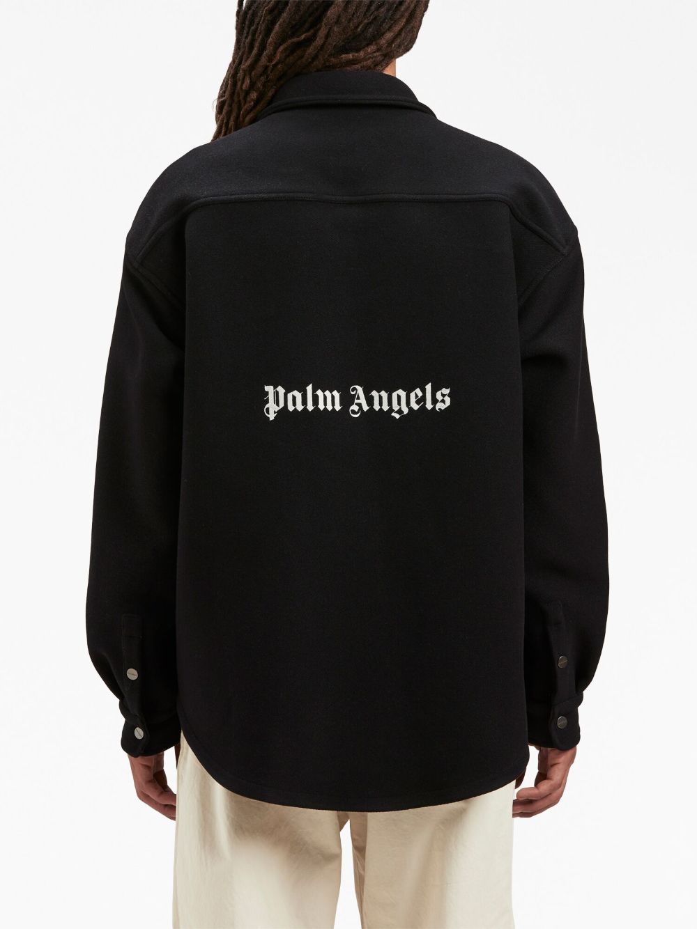 Palm Angels Jackets Black