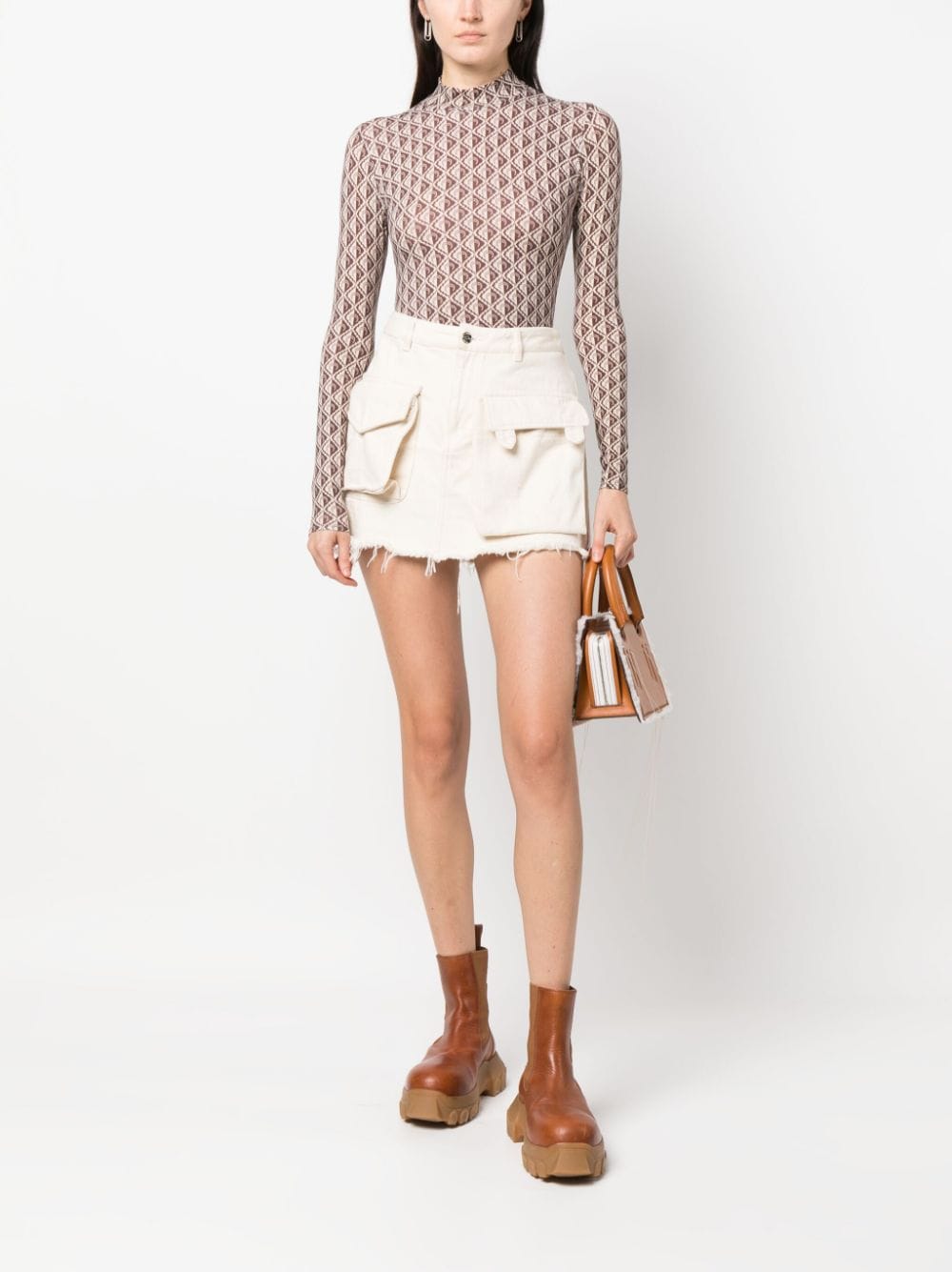 MARINE SERRE Sweaters Beige