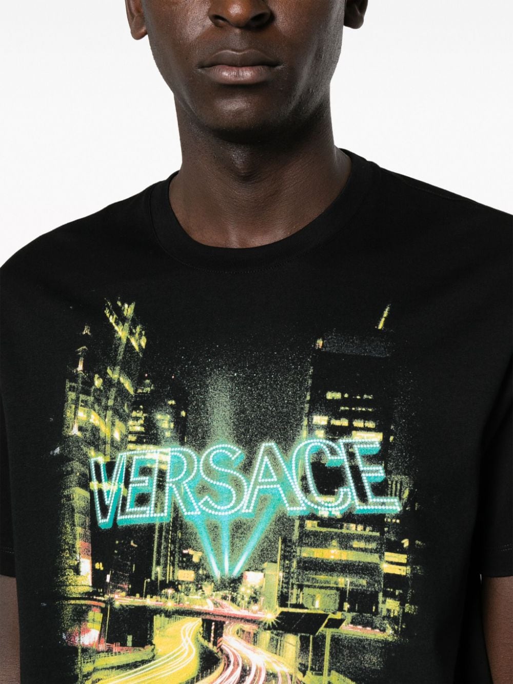 Versace T-shirts and Polos Black