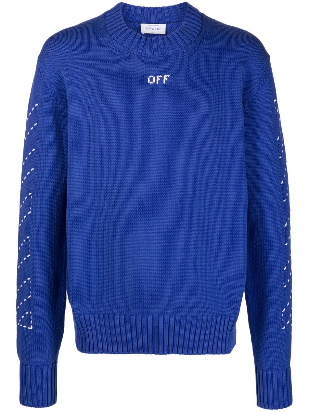 Off White Sweaters Blue