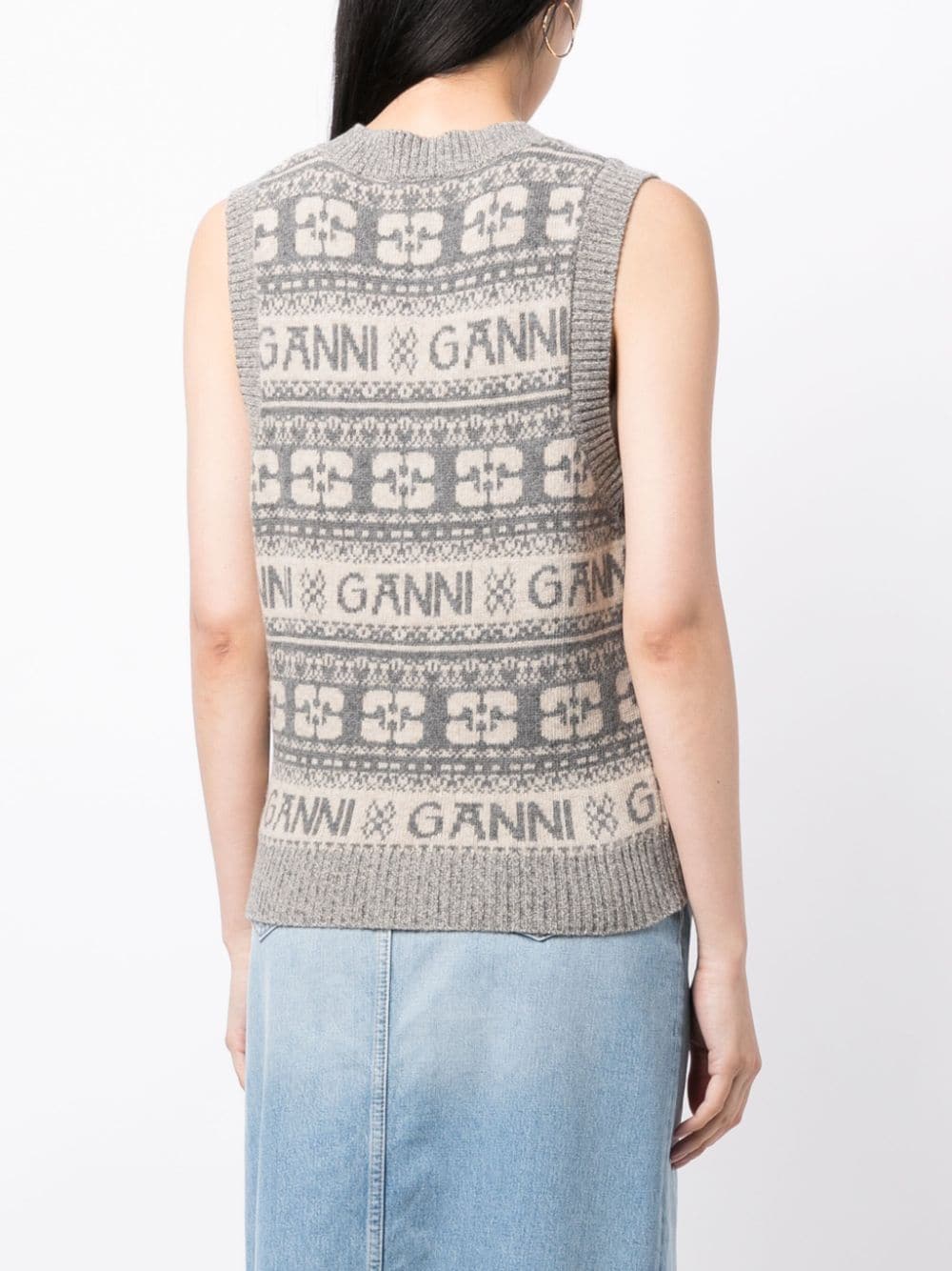 GANNI Sweaters Grey