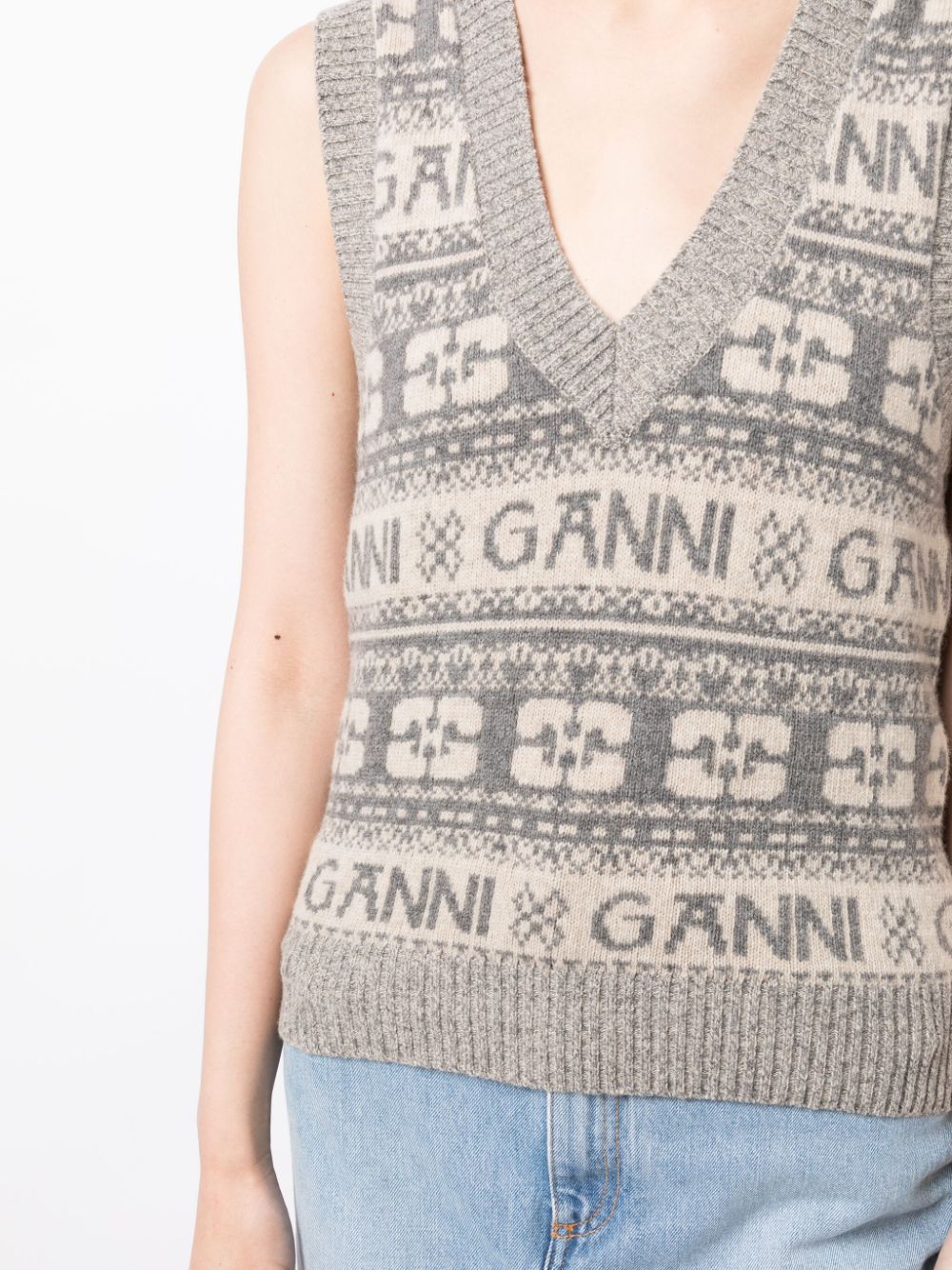 GANNI Sweaters Grey