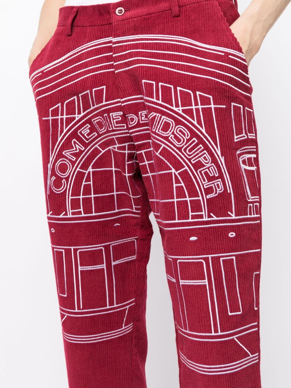 KIDSUPER Trousers Bordeaux