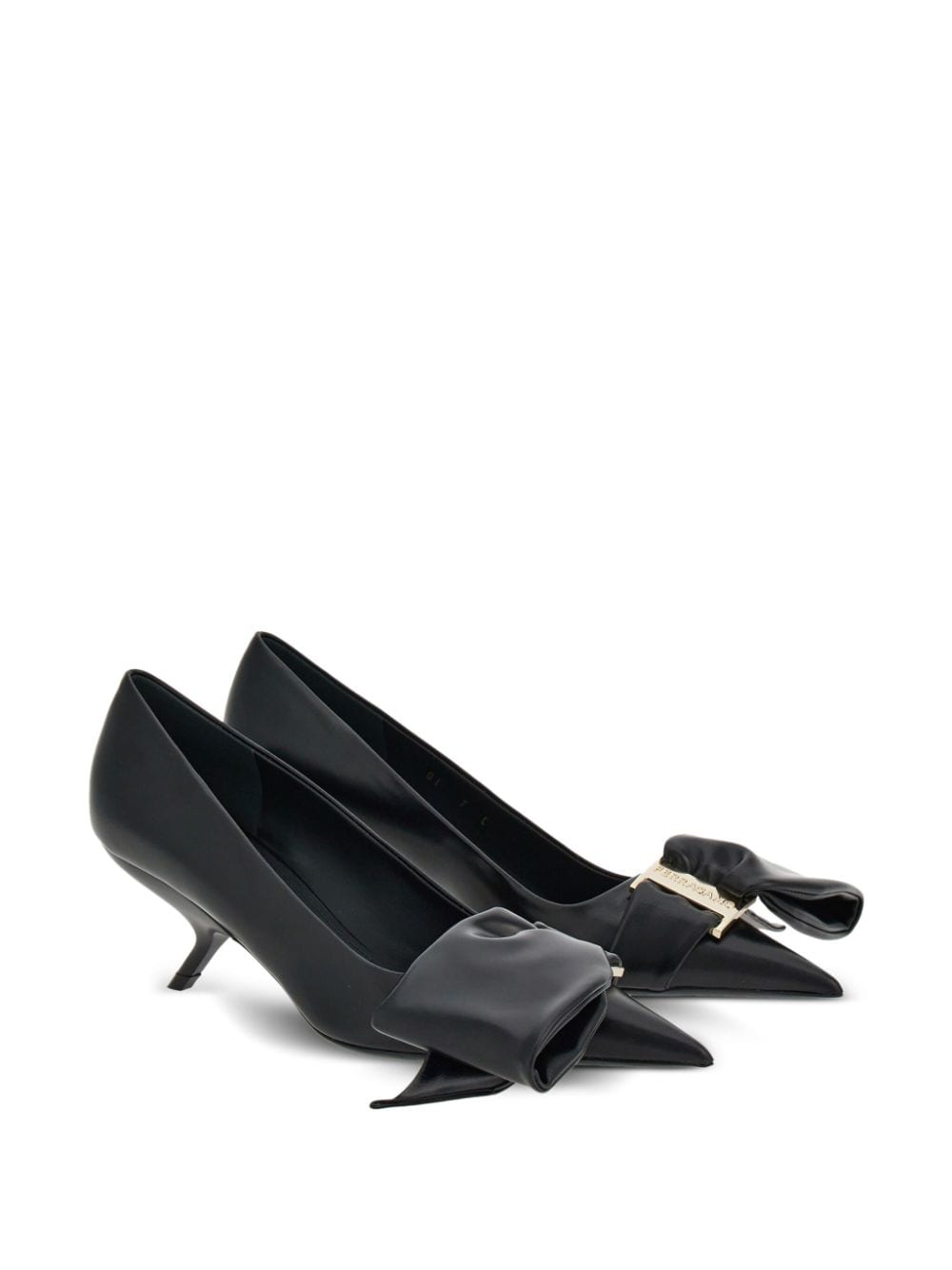 Ferragamo With Heel Black