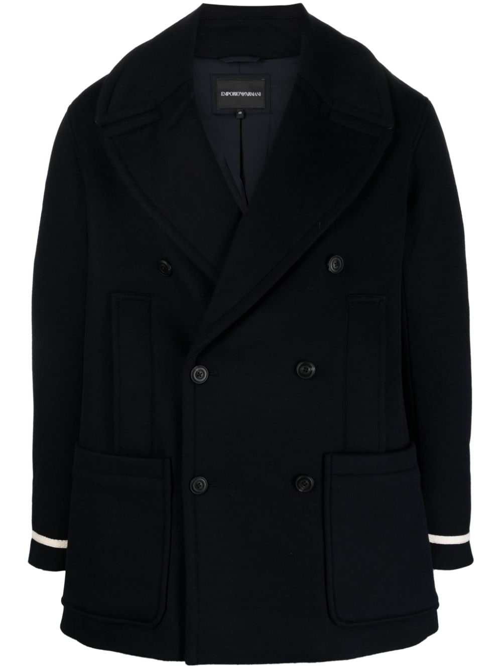 Emporio Armani Coats Blue