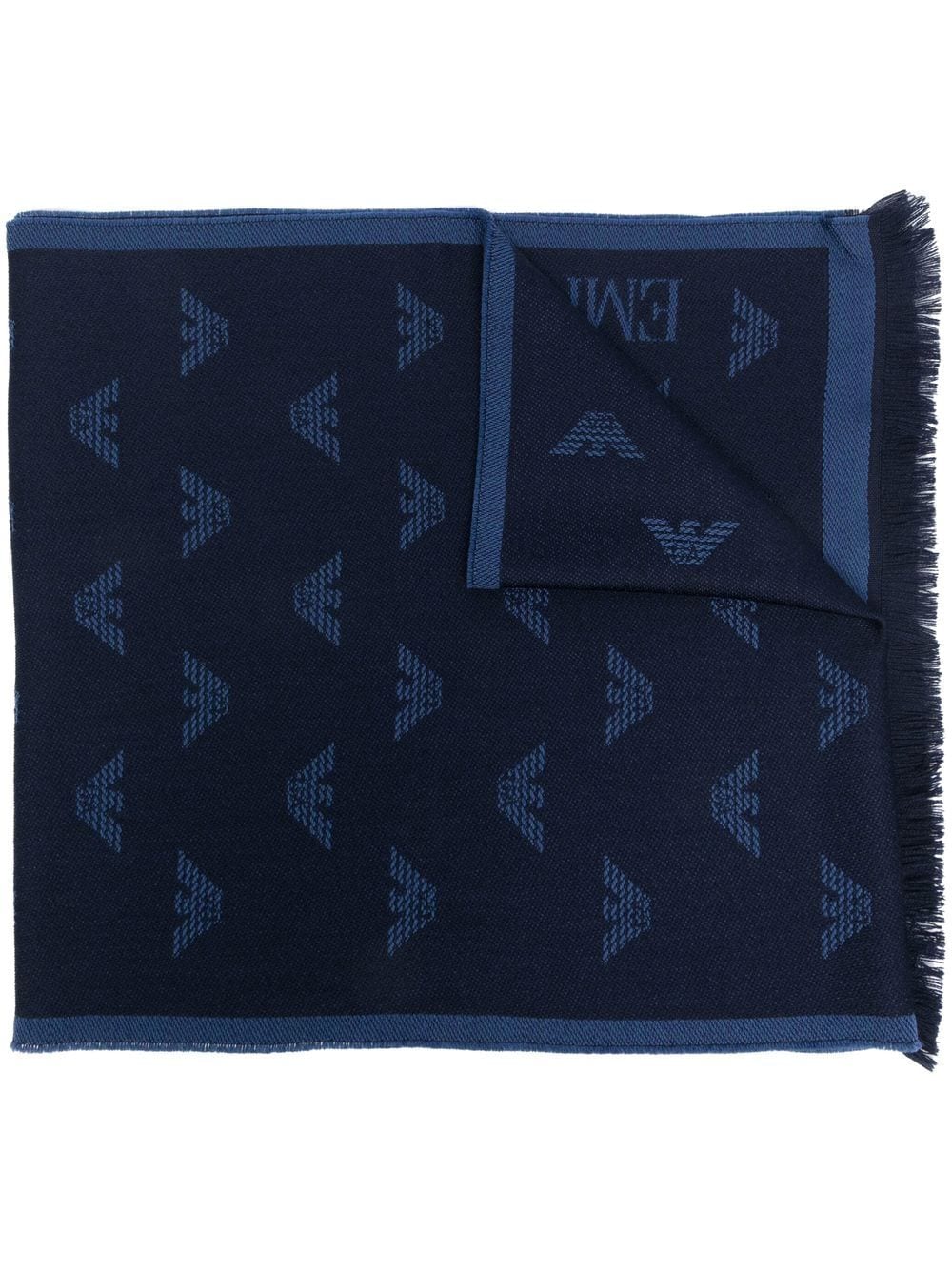 Emporio Armani Scarfs Blue